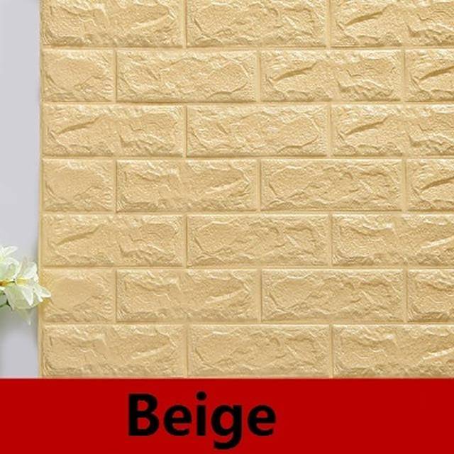 3D Waterproof Brick Wallpaper