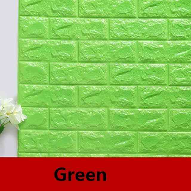 3D Waterproof Brick Wallpaper