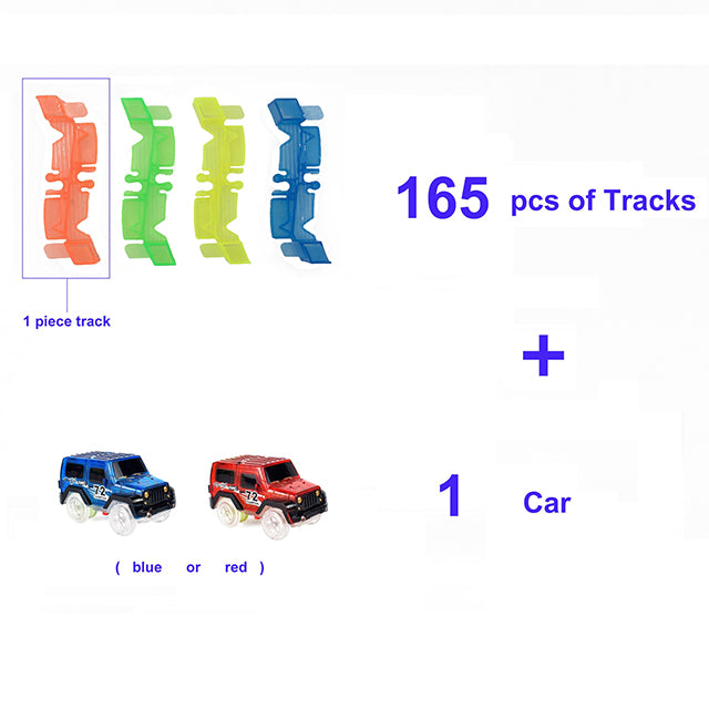 Glowing Racing Track Set