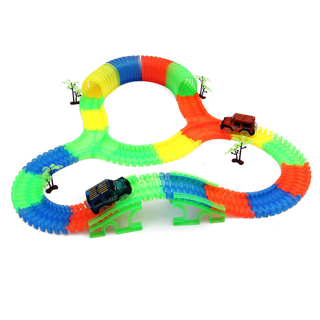 Glowing Racing Track Set
