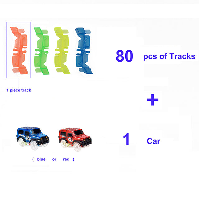 Glowing Racing Track Set