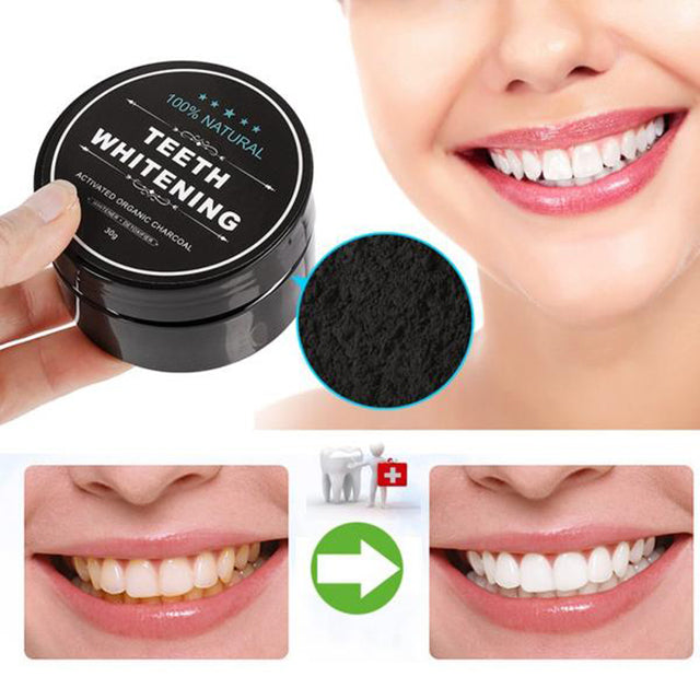 Activated Organic Charcoal Natural Teeth Whitening DONE