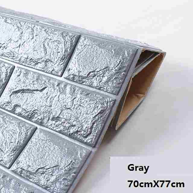 3D Waterproof Brick Wallpaper