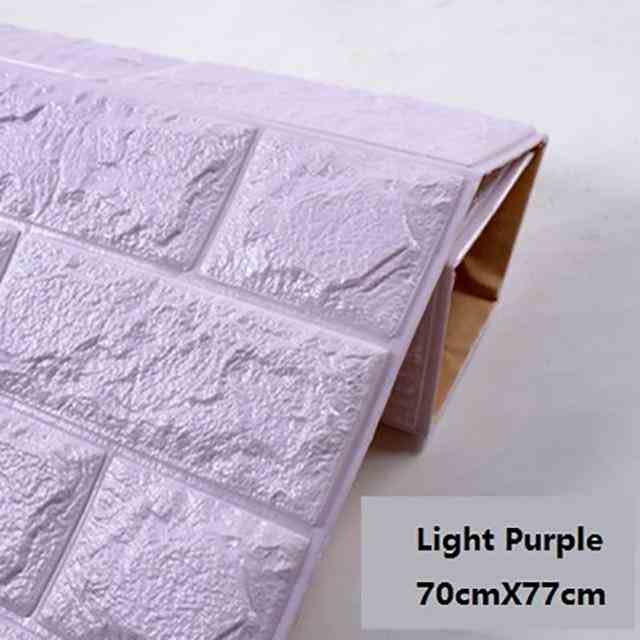 3D Waterproof Brick Wallpaper