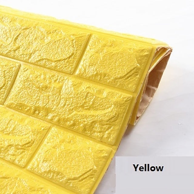 3D Waterproof Brick Wallpaper