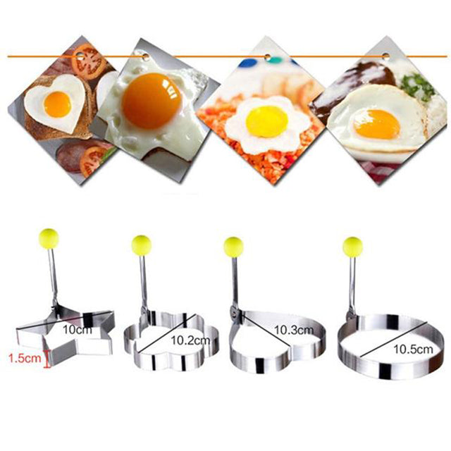 4 Pcs/set Egg Frying Mold