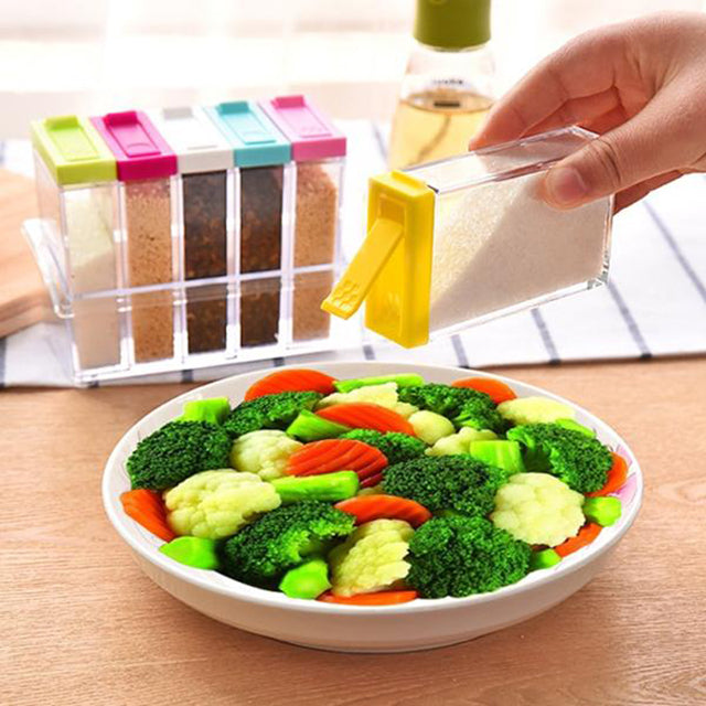 6 Pcs Spice Storage Bottle Jars