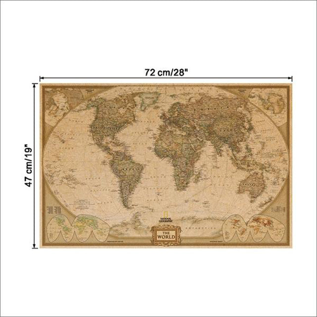 Great Retro World Map