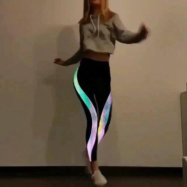 Rainbow Reflective Leggings