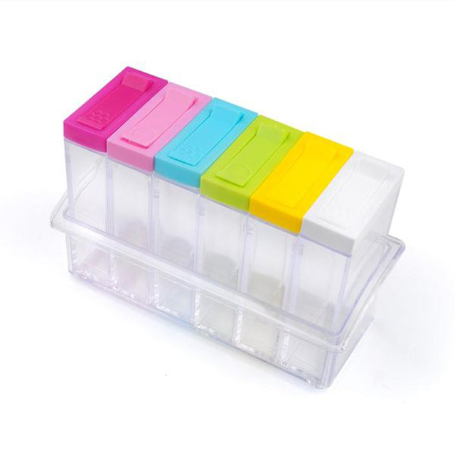 6 Pcs Spice Storage Bottle Jars